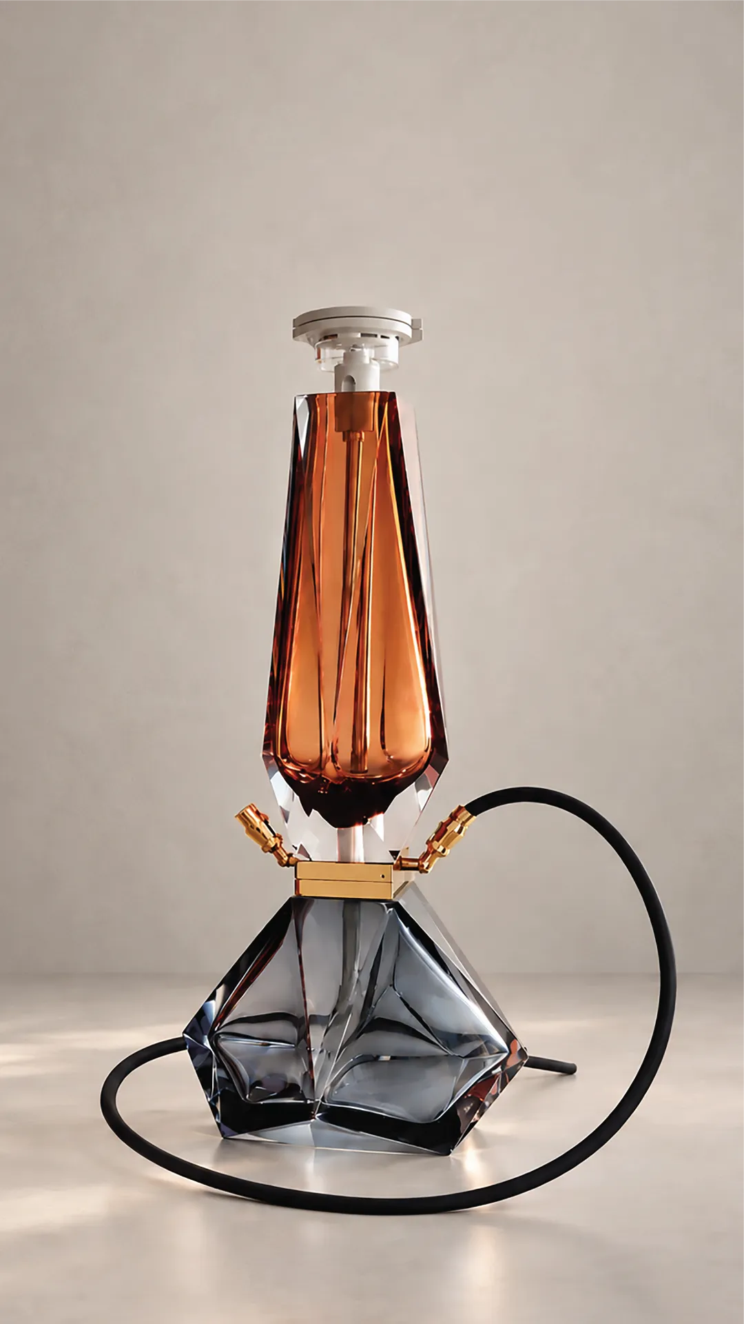 Murano glass hookah by Alessandro Mandruzzato